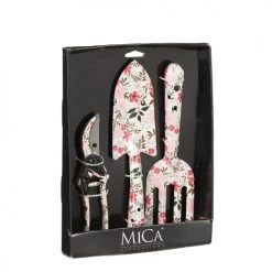 Mica Decorations Décoration De Jardin Kit De 3 Outils De Jardin Rose