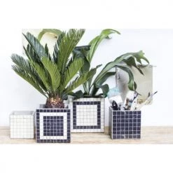 Serax Jarres Et Cache-pots Lot De 2 Pots Cubiques En Béton Vintage 13x13x13 Cm -Plantes vertes Soldes lot de 2 pots cubiques en beton vintage 13x13x13 cm 2