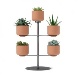 Umbra Jarres Et Cache-pots Lot De 5 Pots à Fleurs Pivotant H38cm -Plantes vertes Soldes lot de 5 pots a fleurs pivotant h38cm 5