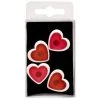 Ceanothe Magnets Coeurs - Lot De 4