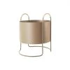 OYOY Living Design Jarres Et Cache-pots Porte Pot De Fleur Marron En Métal H50x42x40cm