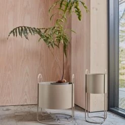 OYOY Living Design Jarres Et Cache-pots Porte Pot De Fleur Marron En Métal H50x42x40cm -Plantes vertes Soldes porte pot de fleur marron en metal h50x42x40cm 2