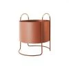 OYOY Living Design Jarres Et Cache-pots Porte Pot De Fleur Rouge En Métal H50x42x40cm