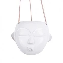 Present Time Jarres Et Cache-pots Pot à Suspendre Masque Rond H19cm