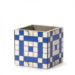 Serax Jarres Et Cache-pots Pot Béton Cubique Bleu 13x13x13 Cm