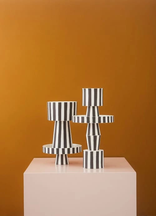 OYOY Living Design Jarres Et Cache-pots Pot Blanc 100% Grès Ø15xH24cm 3 OYOY Living Design Jarres Et Cache-pots Pot Blanc 100% Grès Ø15xH24cm – Image 3