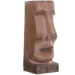 ITEM International Jarres Et Cache-pots Pot De Fleur En Résine Visage Brun H39cm -Plantes vertes Soldes pot de fleur en resine visage brun h39cm 2