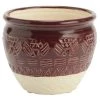 Amadeus Jarres Et Cache-pots Pot De Fleur Maya Bordeaux En Céramique D13cm