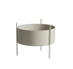 WOUD Jarres Et Cache-pots Pot De Fleurs En Métal Taupe H35cm -Plantes vertes Soldes pot de fleurs en metal gris h35cm 4