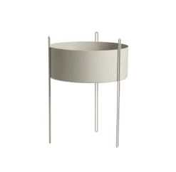 WOUD Jarres Et Cache-pots Pot De Fleurs En Métal Gris H55cm -Plantes vertes Soldes pot de fleurs en metal gris h55cm 2