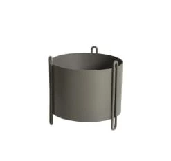 WOUD Jarres Et Cache-pots Pot De Fleurs En Métal Noir H15cm -Plantes vertes Soldes pot de fleurs en metal marron h15cm