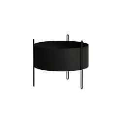 WOUD Jarres Et Cache-pots Pot De Fleurs En Métal Gris H35cm -Plantes vertes Soldes pot de fleurs en metal noir h35cm 3