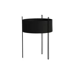 WOUD Jarres Et Cache-pots Pot De Fleurs En Métal Taupe H55cm -Plantes vertes Soldes pot de fleurs en metal noir h55cm 3