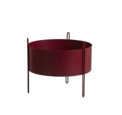 WOUD Jarres Et Cache-pots Pot De Fleurs En Métal Rouge H35cm -Plantes vertes Soldes pot de fleurs en metal rouge h35cm 2