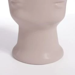 Mica Decorations Jarres Et Cache-pots Pot De Fleurs En Porcelaine Beige D14,5 -Plantes vertes Soldes pot de fleurs en porcelaine beige d14 5 5