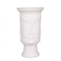 Mica Decorations Jarres Et Cache-pots Pot De Fleurs En Porcelaine Blanc D19,5