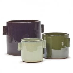 Serax Jarres Et Cache-pots Pot De Fleurs Faïence Medium -Plantes vertes Soldes pot de fleurs faience medium 3