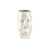 Villa Collection Jarres Et Cache-pots Pot De Fleurs Visage En Argile Blanc