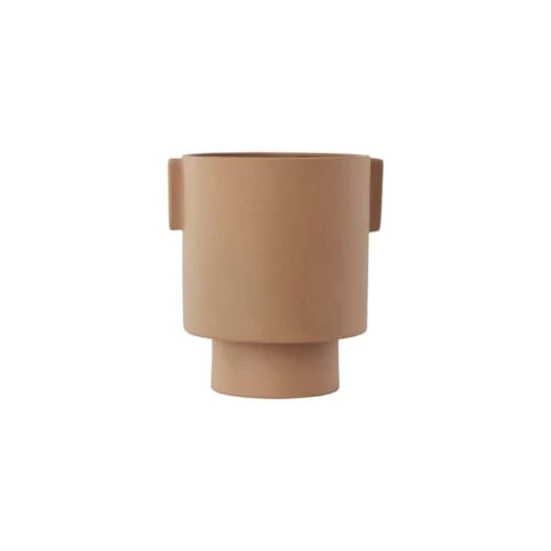 OYOY Living Design Jarres Et Cache-pots Pot Marron 100% Grès Cérame Ø15xH16cm 1 OYOY Living Design Jarres Et Cache-pots Pot Marron 100% Grès Cérame Ø15xH16cm