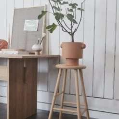 OYOY Living Design Jarres Et Cache-pots Pot Marron En Grès D30x23cm 9 OYOY Living Design Jarres Et Cache-pots Pot Marron En Grès D30x23cm -Plantes vertes Soldes pot marron en gres d30x23cm 3