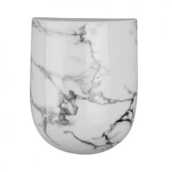 Present Time Jarres Et Cache-pots Pot Mural Oval Céramique Marbré