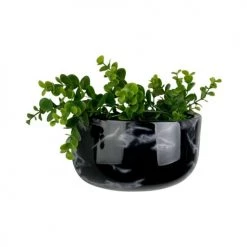 Present Time Jarres Et Cache-pots Pot Mural Oval Large Céramique Marbré -Plantes vertes Soldes pot mural oval large ceramique marbre 3