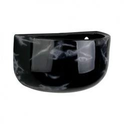 Present Time Jarres Et Cache-pots Pot Mural Oval Large Céramique Marbré -Plantes vertes Soldes pot mural oval large ceramique marbre 4