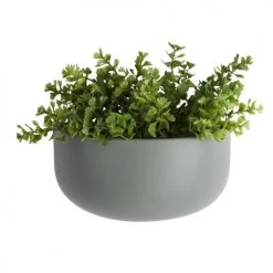 Present Time Jarres Et Cache-pots Pot Mural Oval Large Céramique Vert