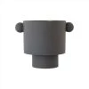 OYOY Living Design Jarres Et Cache-pots Pot Noir Grès Ø30xH23cm