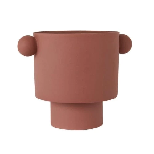 OYOY Living Design Jarres Et Cache-pots Pot Rouge Grès Ø30xH23cm 1 OYOY Living Design Jarres Et Cache-pots Pot Rouge Grès Ø30xH23cm