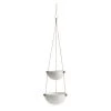 OYOY Living Design Jarres Et Cache-pots Pot Suspendu Blanc 100% Acier Inoxydable Ø20/Ø25xH85cm