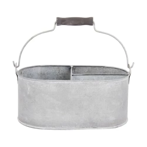 Esschert Design Jarres Et Cache-pots Seau En Zinc 3 Compartiments 1 Esschert Design Jarres Et Cache-pots Seau En Zinc 3 Compartiments