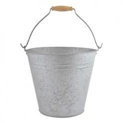 Esschert Design Jarres Et Cache-pots Seau En Zinc Patiné 9.5L
