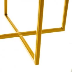 Wadiga Jarres Et Cache-pots Set De 2 Supports Pots Plante En Métal Doré - 21.5x21.5x40.5cm -Plantes vertes Soldes set de 2 supports pots plante en metal dore 21 5x21 5x40 5cm 2