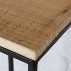 Wadiga Jarres Et Cache-pots Set De 2 Supports Pots Plantes étagés En Métal Noir Et Bois -Plantes vertes Soldes set de 2 supports pots plantes etages en metal noir et bois 3