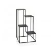 Wadiga Jarres Et Cache-pots Support Pots Plantes étagère En Métal Noir H77cm