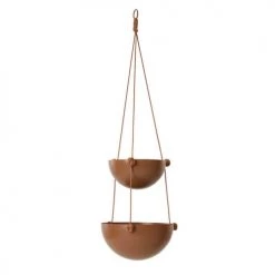 OYOY Living Design Jarres Et Cache-pots Suspension Pour Plantes Rouge En Acier Inoxydable Ø20 / Ø25xH85cm