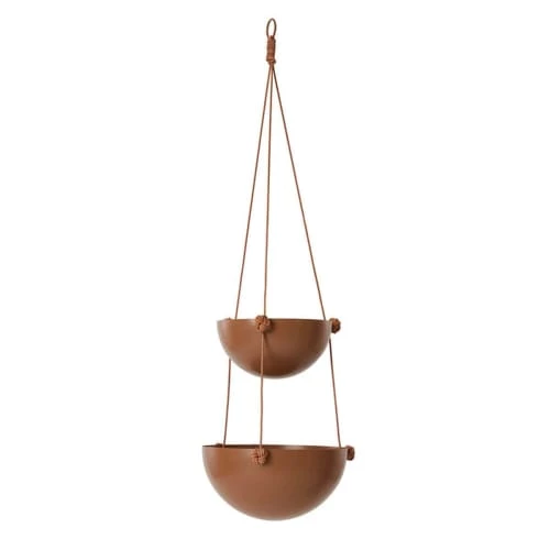 OYOY Living Design Jarres Et Cache-pots Suspension Pour Plantes Rouge En Acier Inoxydable Ø20 / Ø25xH85cm 1 OYOY Living Design Jarres Et Cache-pots Suspension Pour Plantes Rouge En Acier Inoxydable Ø20 / Ø25xH85cm