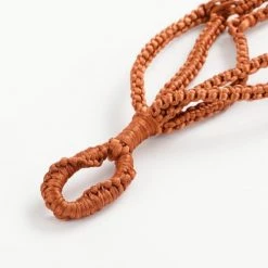 In The Mood Jarres Et Cache-pots Suspension Pour Pots De Fleurs En Macramé Cuivre H110 -Plantes vertes Soldes suspension pour pots de fleurs en macrame cuivre h110 4