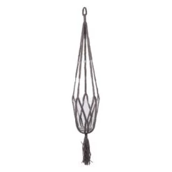 In The Mood Jarres Et Cache-pots Suspension Pour Pots De Fleurs En Macramé Cuivre H110 -Plantes vertes Soldes suspension pour pots de fleurs en macrame taupe h110 1