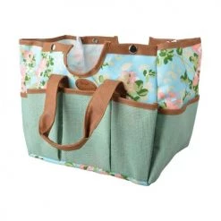 Esschert Design Décoration De Jardin Tabouret Range-outils Imprimé Roses -Plantes vertes Soldes tabouret range outils imprime roses 2