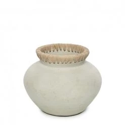 Bazar Bizar Jarres Et Cache-pots Vase En Terracotta Gris H19